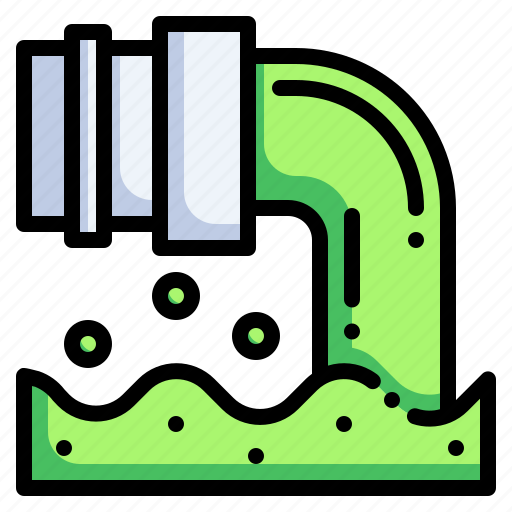Waste water, water pollution, pollution, waste, drain, environment, ecology icon - Download on Iconfinder