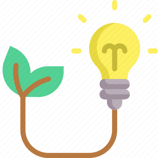 Eco light, green energy, plant, light bulb, ecology and environment, bio energy icon - Download on Iconfinder