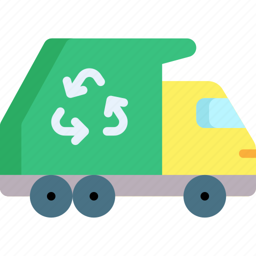 Garbage truck, garbage car, ecology and environment, rubbish bin, transportation, truck icon - Download on Iconfinder