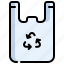 eco bag, bag, plastic bag, recycle, recycle bag, recycling bag 