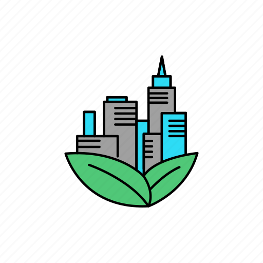 Sustainable, city, urban, building, architecture, eco icon - Download on Iconfinder