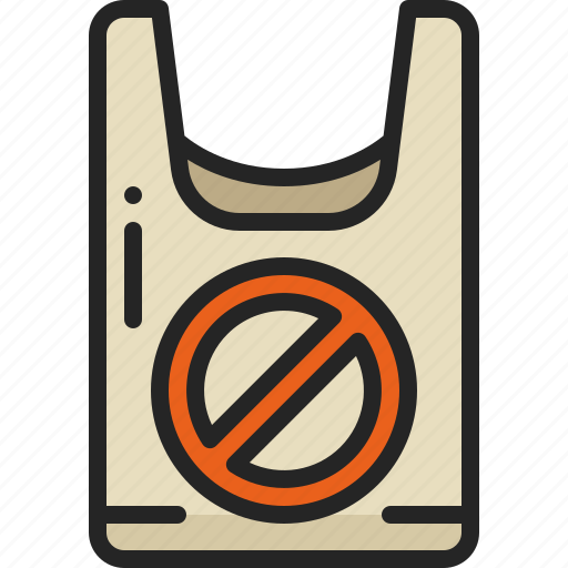 No, plastic, bag, ban, contamination, pollution, rubbish icon - Download on Iconfinder
