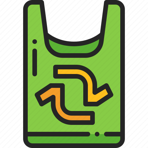 Recycle, bag, plastic, reusable, eco, reuse, shopping icon - Download on Iconfinder
