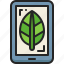smartphone, cellphone, mobile, phone, device, eco, leaf 