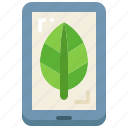 smartphone, cellphone, mobile, phone, device, eco, leaf