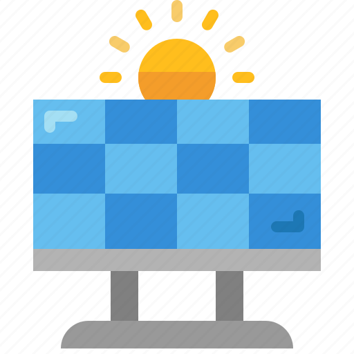 Solar, panel, electricity, cell, renewable, sun, power icon - Download on Iconfinder