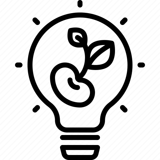 Think, green, sustainability, ecology, energy, lightbulb icon - Download on Iconfinder