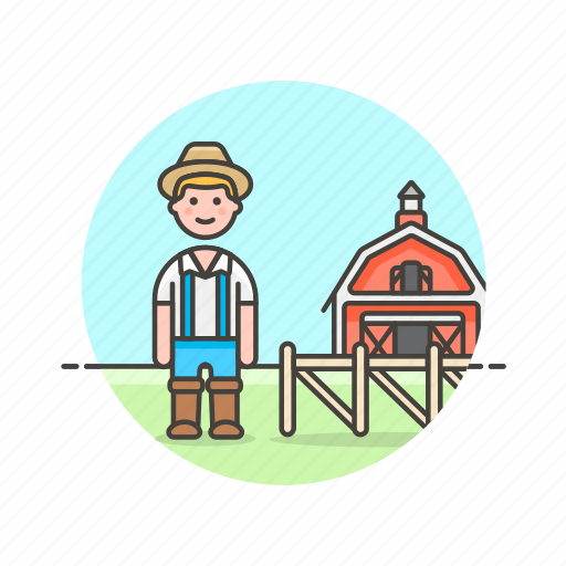 Barn, ecology, farmer, animal, environment, man, nature icon - Download on Iconfinder