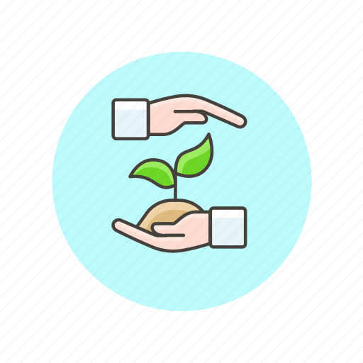 Ecology, hand, sprout, environment, gesture, grow, nature icon - Download on Iconfinder