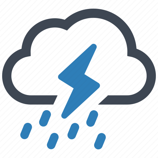 Cloud, rain, storm, lightning, thunder, thunderstorm, weather icon - Download on Iconfinder