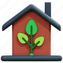 eco, house, home, ecology, and, environment, ecologic, 3d