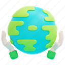 protect, earth, globe, protection, environment, ecology, 3d