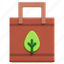 recycle, bag, eco, paper, commerce, and, shopping, environment, ecology, 3d 