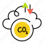 carbon emission, co2 cloud, air pollution, pollution cloud, carbon dioxide 