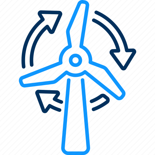 Wind power, eco, power, wind, windmill, windturbine, mill icon - Download on Iconfinder