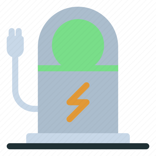 1, station, energy, electric, charge, green icon - Download on Iconfinder