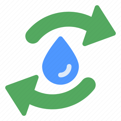1, water, recycling, ecology, rain, arrow icon - Download on Iconfinder