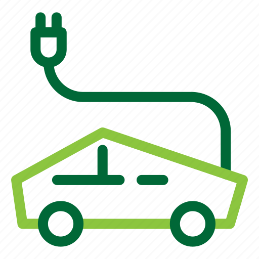 1, green, car, electric, ecology, transport icon - Download on Iconfinder