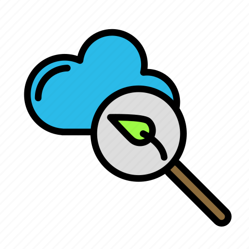 Bio, cloud, eco, ecofriend, ecology, magnify, nature icon - Download on Iconfinder