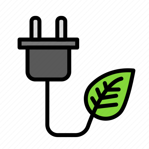 Bio, eco, ecofriend, ecology, leaf, nature, plug icon - Download on Iconfinder