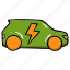 electric car, electric vehicle, transportation 