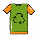 t-shirt, recycle, clothing, reusable
