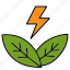 green power, green energy, renewable energy, leaf 