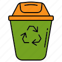 recycle bin, dustbin, waste