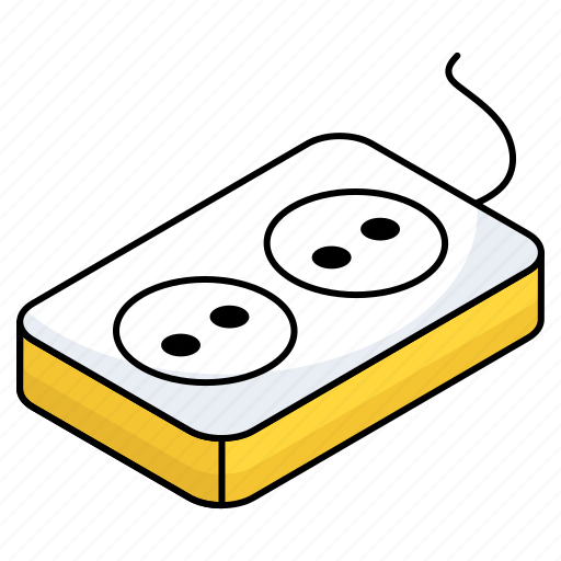 Switchboard, extension cord, receptacle, power socket, electric outlet icon - Download on Iconfinder