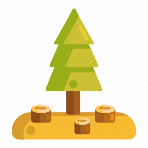 Deforestation, forest, pine tree, tree icon - Download on Iconfinder