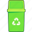 recycle, bin, green, wast, recyling, trash, garbage, ecology 