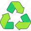 recycle, green, sign, recyling, waste, arrows, ecology 