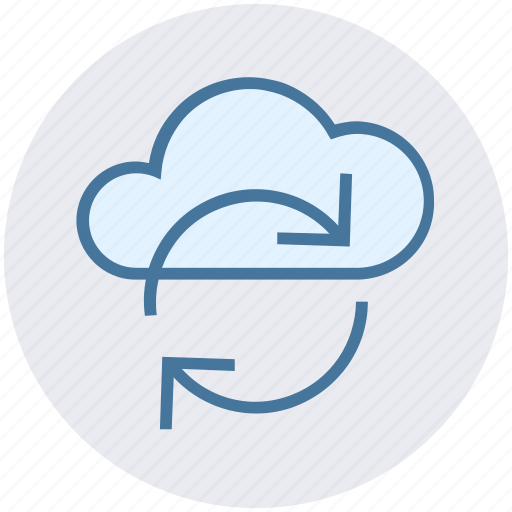 Cloud network, cloud refresh sign, cloud reload, cloud storage cycle, ecology, environment, sync concept icon - Download on Iconfinder