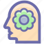ecology, environment, flower, green, head, recycling, think 