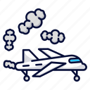airplane, flight, fly, plane, pollution