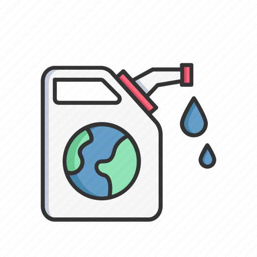 Ecology, gasoline can, power, energy, earth, world, globe icon - Download on Iconfinder