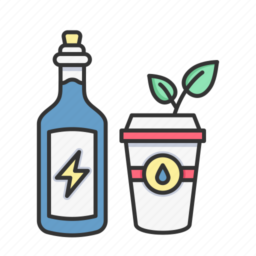Ecology, bottle, cup, green, energy, power, eco icon - Download on Iconfinder