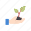 ecology, hand, plant, leaf, eco, environment, green 