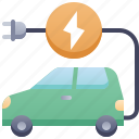 electric, car, automobile, transportation
