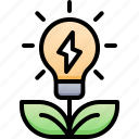 green, idea, light, grow, creative, ecology, business, lamp, growth