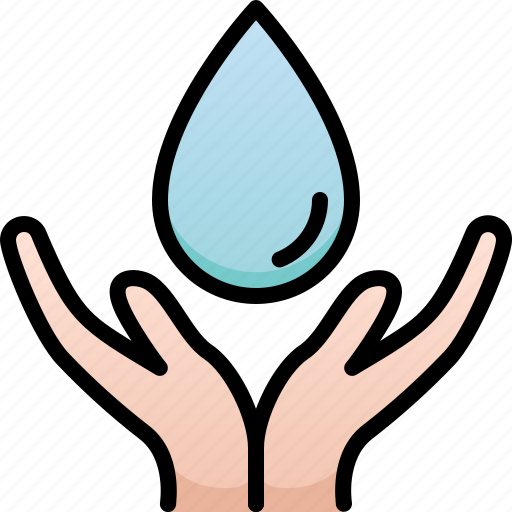 Save, water, hand, drink, download, guardar icon - Download on Iconfinder