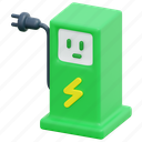 eco, fuel, electric, station, charging, ecology, energy, 3d 