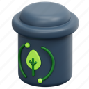 recycle, trash, bin, can, ecology, waste, eco, 3d 