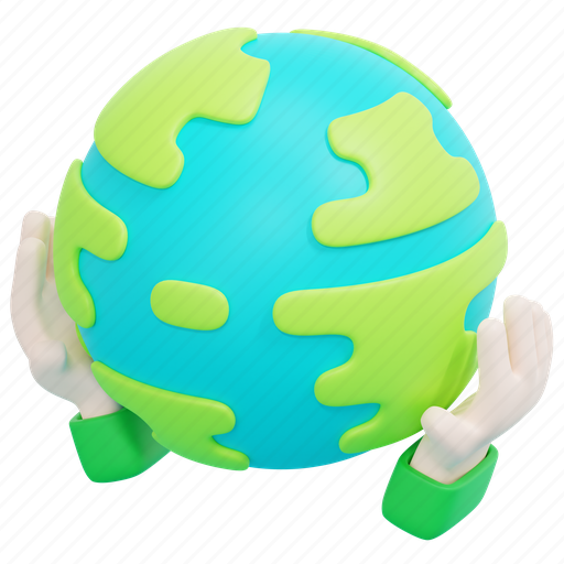 Protect, earth, globe, protection, environment, ecology, 3d 3D illustration - Download on Iconfinder