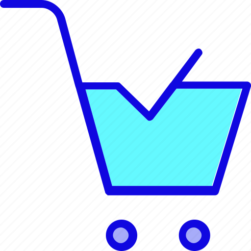 Basket, cart, commerce, confirm, ecommerce, shopping, trolley icon - Download on Iconfinder