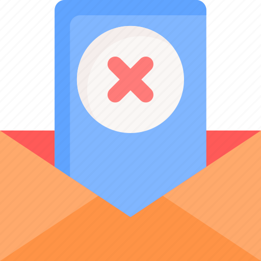 Delete, email, communication, message, envelope icon - Download on Iconfinder