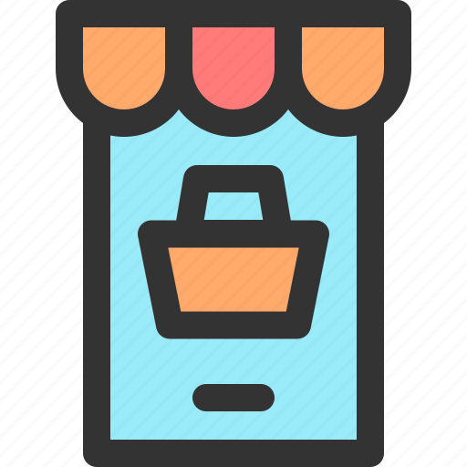 Mobile, shop, online, business, marketing icon - Download on Iconfinder