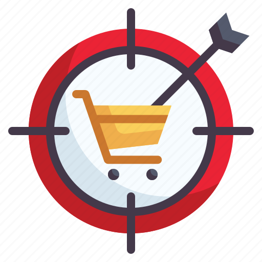 Target, commerce and shopping, targeting, dartboard, arrow, online shopping, cart icon - Download on Iconfinder