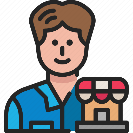 Merchant, seller, avatar, manager, entrepreneur, man, character icon - Download on Iconfinder