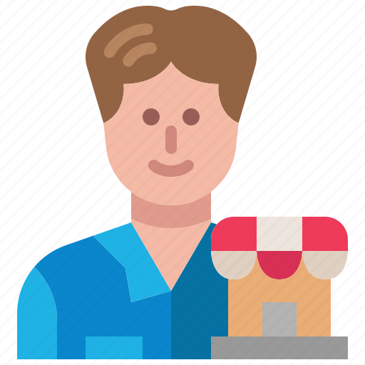 Merchant, seller, avatar, manager, entrepreneur, man, character icon - Download on Iconfinder